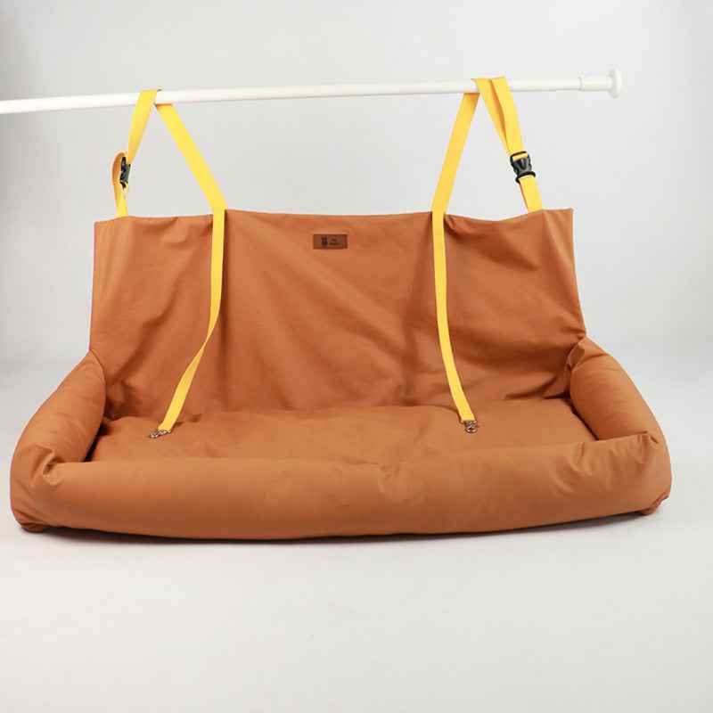 High-end Car Dog Bed Dual-seat Rear Pet Kennel Mat Waterproof Car Safety Seat