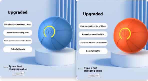 Pets Electric Jumping Ball Automatic Dog-teasing Luminous Pet Products Pets Dogs Training Products Ball Toys For Dogs Resistance