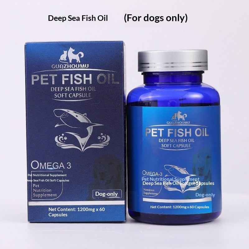 Pet Hair-Prevention Cod Liver Oil Dog Capsules