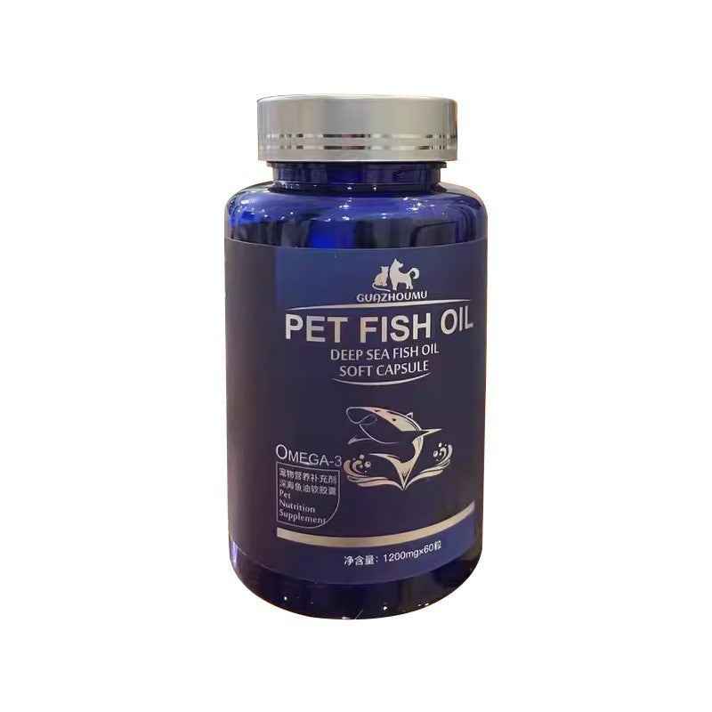 Pet Hair-Prevention Cod Liver Oil Dog Capsules
