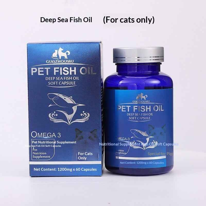Pet Hair-Prevention Cod Liver Oil Dog Capsules