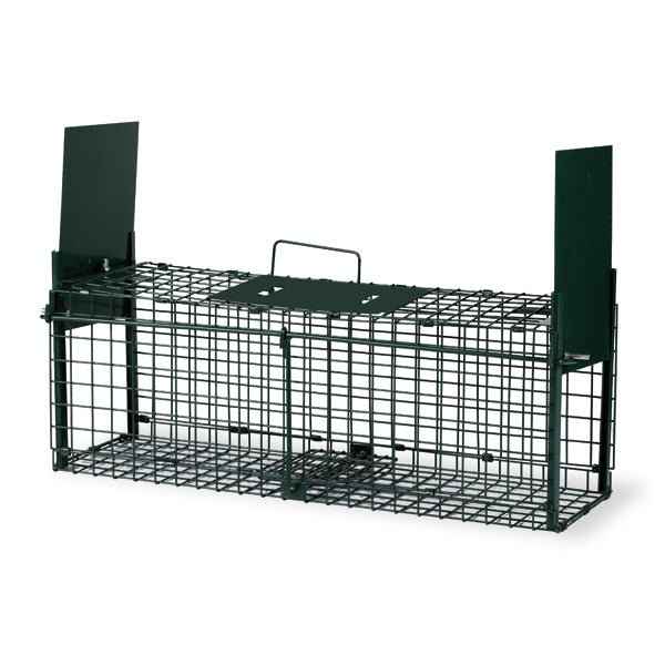 Metal Two-Door Live Animal Cage Trap – Foldable & Durable